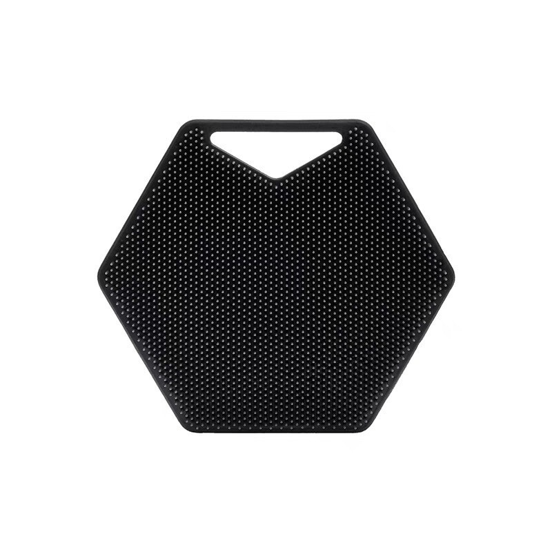 Simple Silicone Deep Cleaning Bath Brush Rubbing Towel Massage Bath Brush Children's Shampoo Brush Double-sided Dishwashing Brush