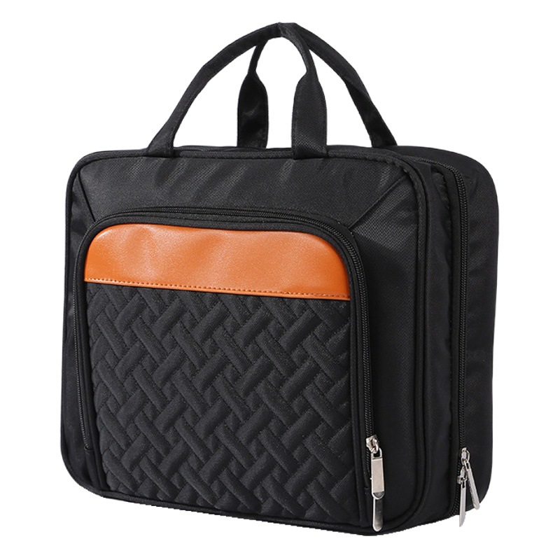 Bolsa de aseo grande colgante, organizador de maquillaje portátil de viaje