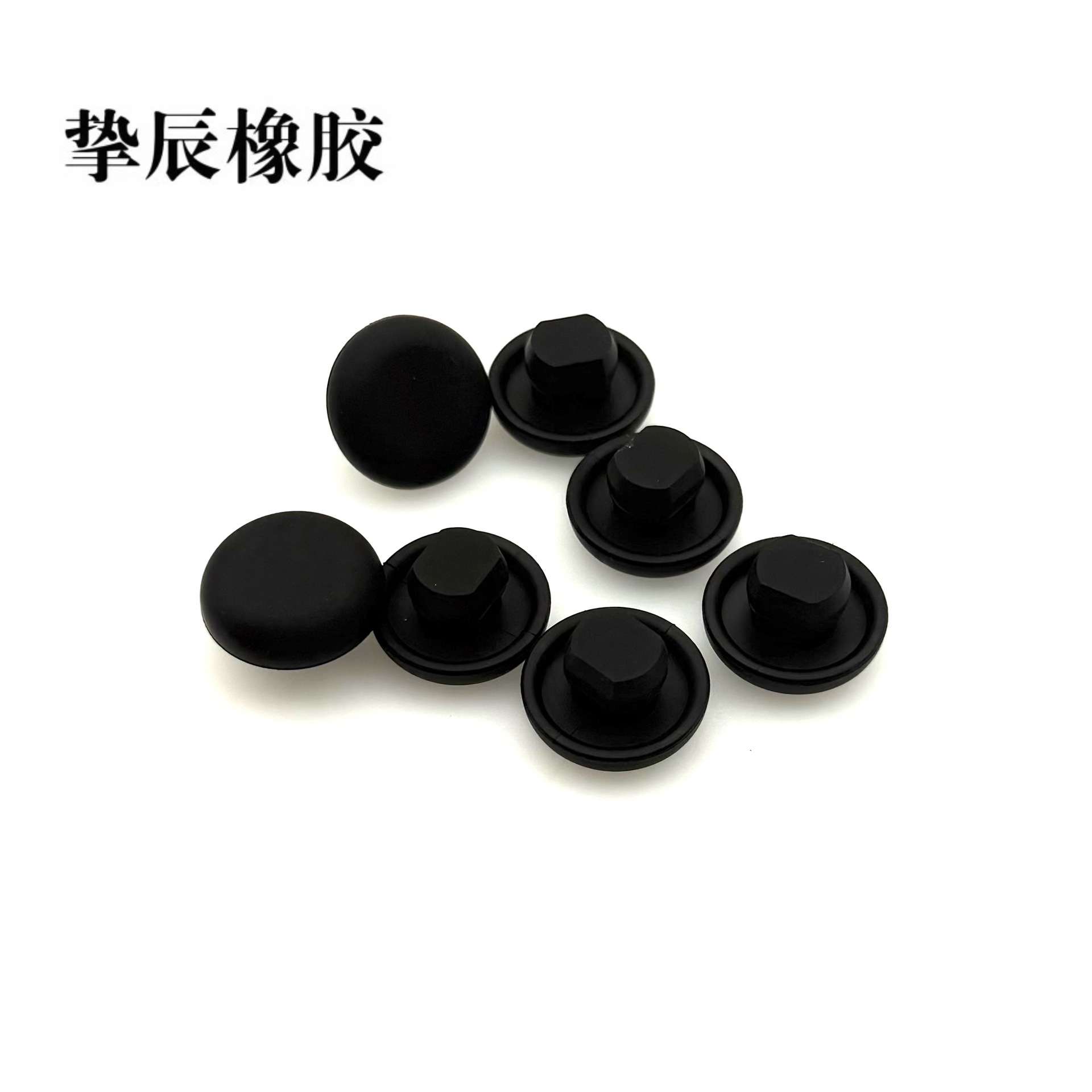 六角头螺丝阻燃硅胶保护盖 螺栓防尘防锈帽 圆形装饰胶帽 UL157