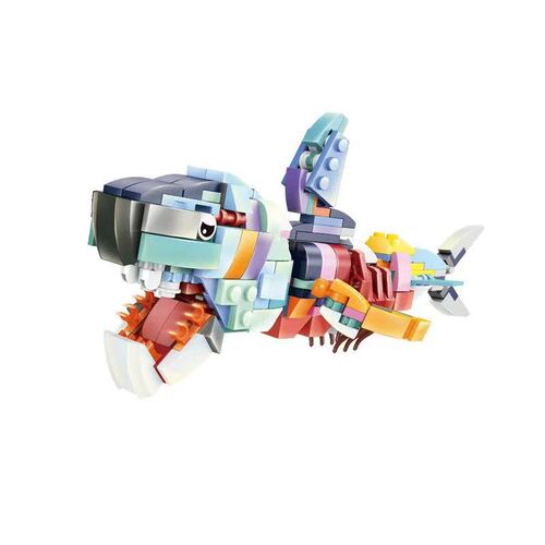 Children's assembled marine animals 209A educational small particle building blocks gift model toys for boys and girls