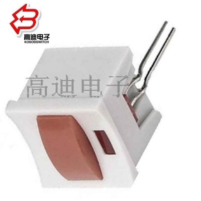 自锁开关带灯红色批发 小型按键开关带灯 带灯按钮开关15*15mm