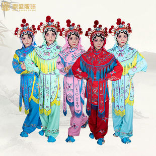 戏曲戏装女兵衣越剧京剧成人演出服装武旦刀马旦杨门女将打衣戏服-阿里巴巴