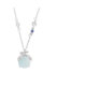 Heart Glowworm Necklace Women's ins Trendy Palace Vintage Gentle Baroque Moonstone Clavicle Chain Necklace Accessories