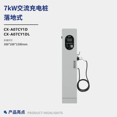 New Energy Electric Vehicle Charging Pile Universal Floor-Mounted Charging Pile 14Kw Dual-Gun Ac Charging Pile for Home Use (Elektrikli avtomobil şarj cihazları) - national-standard-single-gun