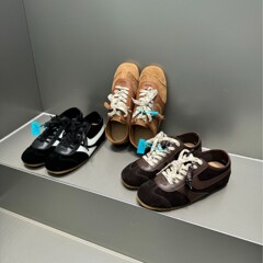 内增高4CM-复古真皮德训鞋女2025秋新款拼色系带鞋运动休闲阿甘鞋