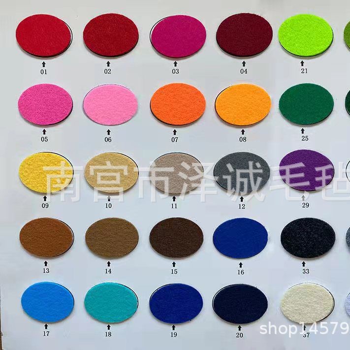 厂家直供化纤毛毡布 工艺品彩色毛毡布 彩色羊毛混纺彩色毛毡