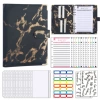 A5-Marble corner protector-black/zipper bag 12/6 colors budget card 12/A style English 2/24 labels 1