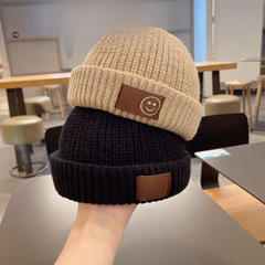 韓系寶寶毛線帽子兒童秋冬個性地主帽男女童春季百搭凹造型瓜皮帽
