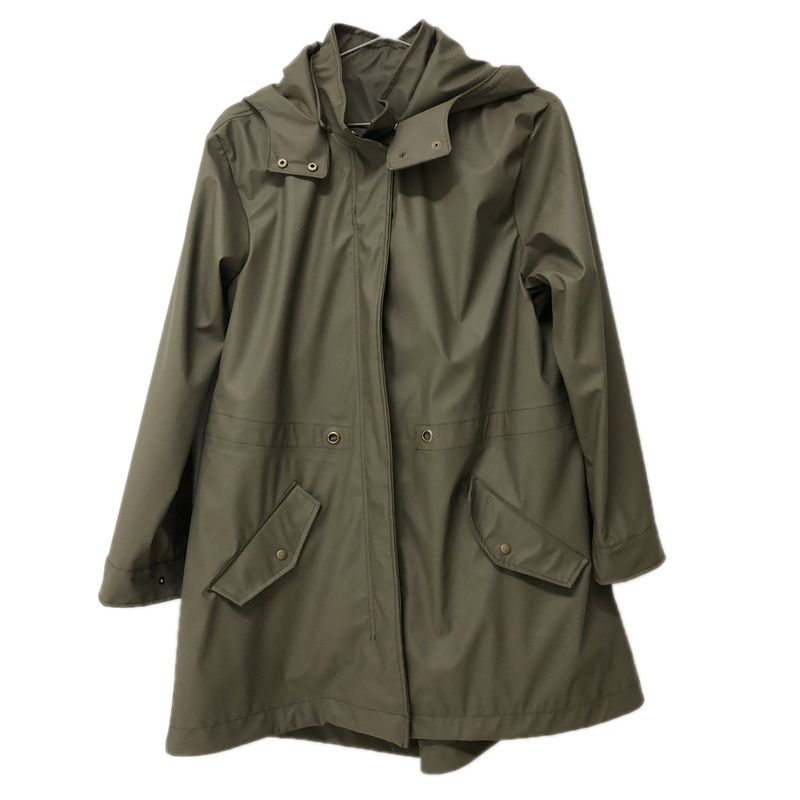 Changzhou Manufacturer Pu Fashion Pu Sewing Clothing Pu Women's Pu Fashion Raincoat Hooded Lightweight Durable and Lightweight