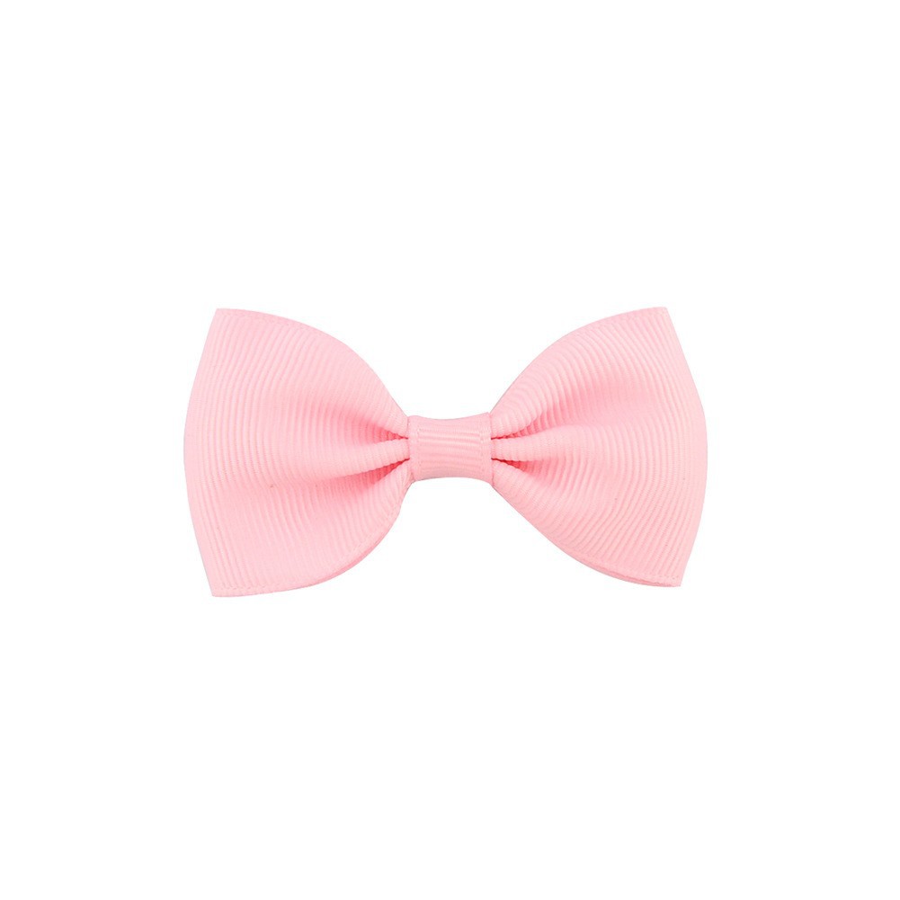 European and American small seven with solid color children's bow cute hairpin European and American baby hair accessories headdress 643