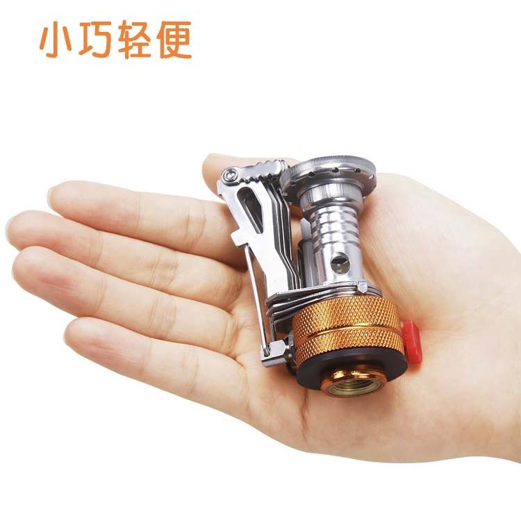 Al Aire Libre picnic camping integrado ultra-pequeño mini estufa cabeza con encendido electrónico portátil estufa práctica cocina