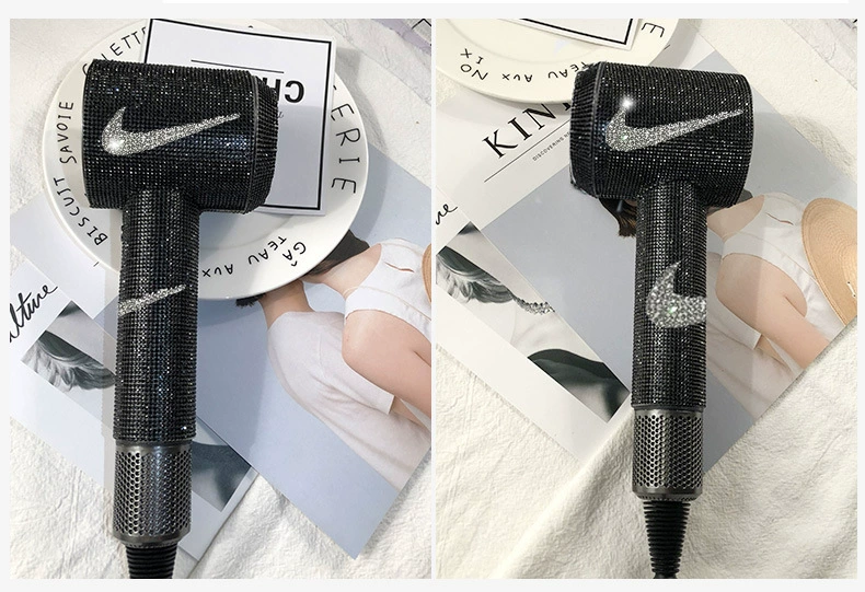 Филейная наклейка к фену Crystal Sticker ( Dyson-подобный ) Полное покрытие Diamond Rhinestone кожа, многоцветные варианты