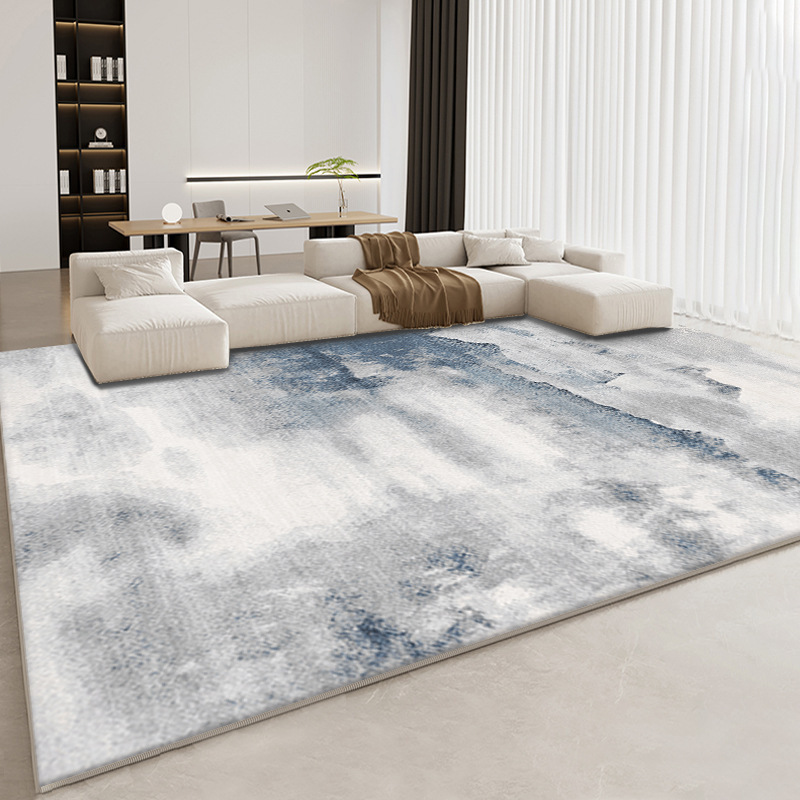 跨境侘寂風仿羊絨客廳地毯輕奢臥室床邊毯亞馬遜temu代發沙發毯