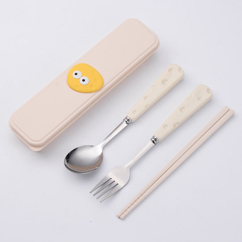 숟가락, 젓가락, 포크, 상자 = 3종 세트