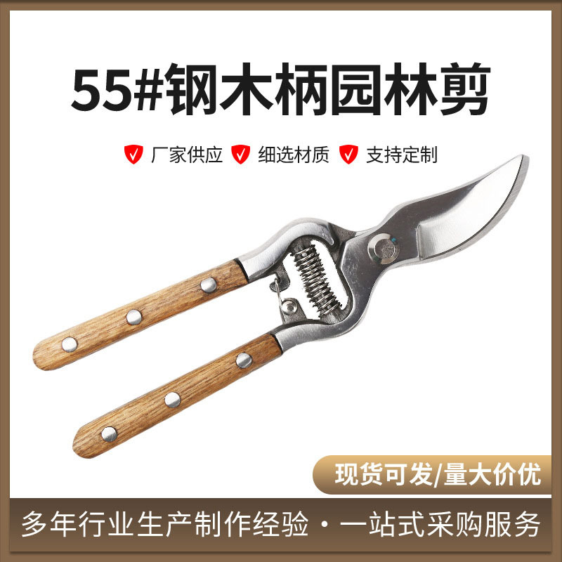 多功能园林修枝剪省力果枝剪防滑不锈钢粗枝剪专业家用花园剪刀
