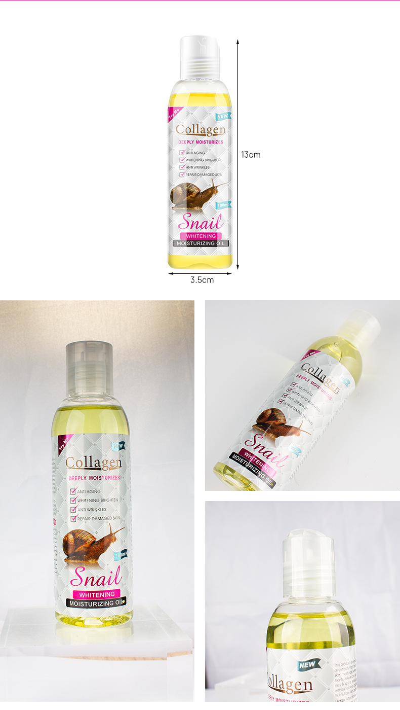 Schnecken-Feuchtigkeitsöl, Körperpflege, Massageöl, schrumpfende Poren, ätherisches Öl, Körperöl_voghion.com