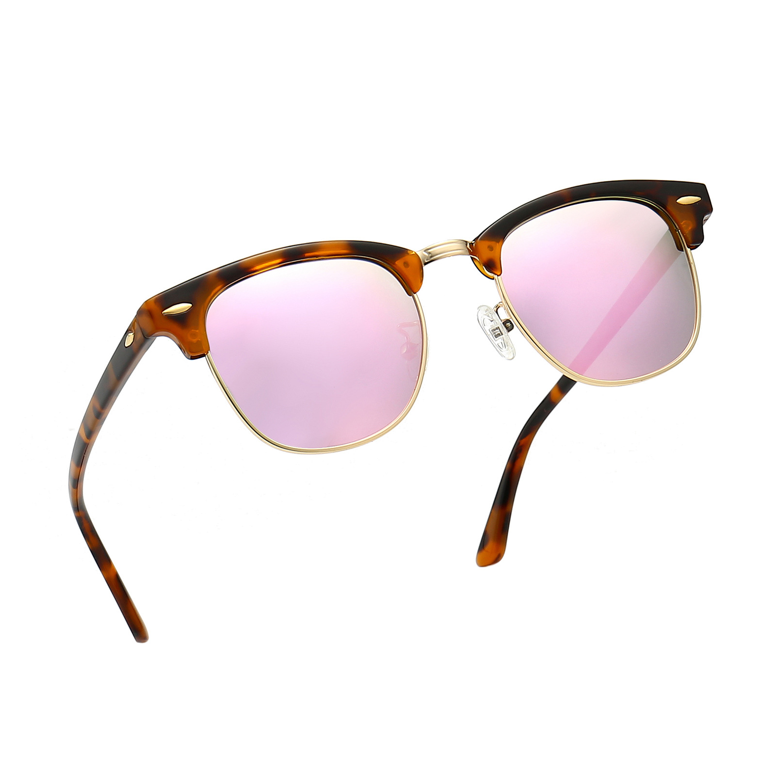 2022新款半框时尚小米钉偏光宝丽来太阳镜女时尚墨镜男骑行太阳镜