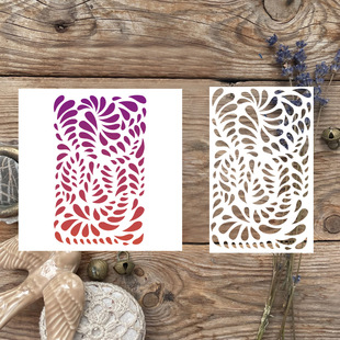 Cross-Border Drop Shipping Masking Board Water Drop Pattern Hollow Engraving Plastic Hand-Painted Graffiti Spray Handbook Decoration Template