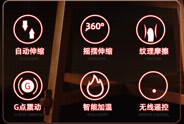 Jiuai Silicone Realistic Dildo with Telescopic Vibration for Adult Women — detail image 2