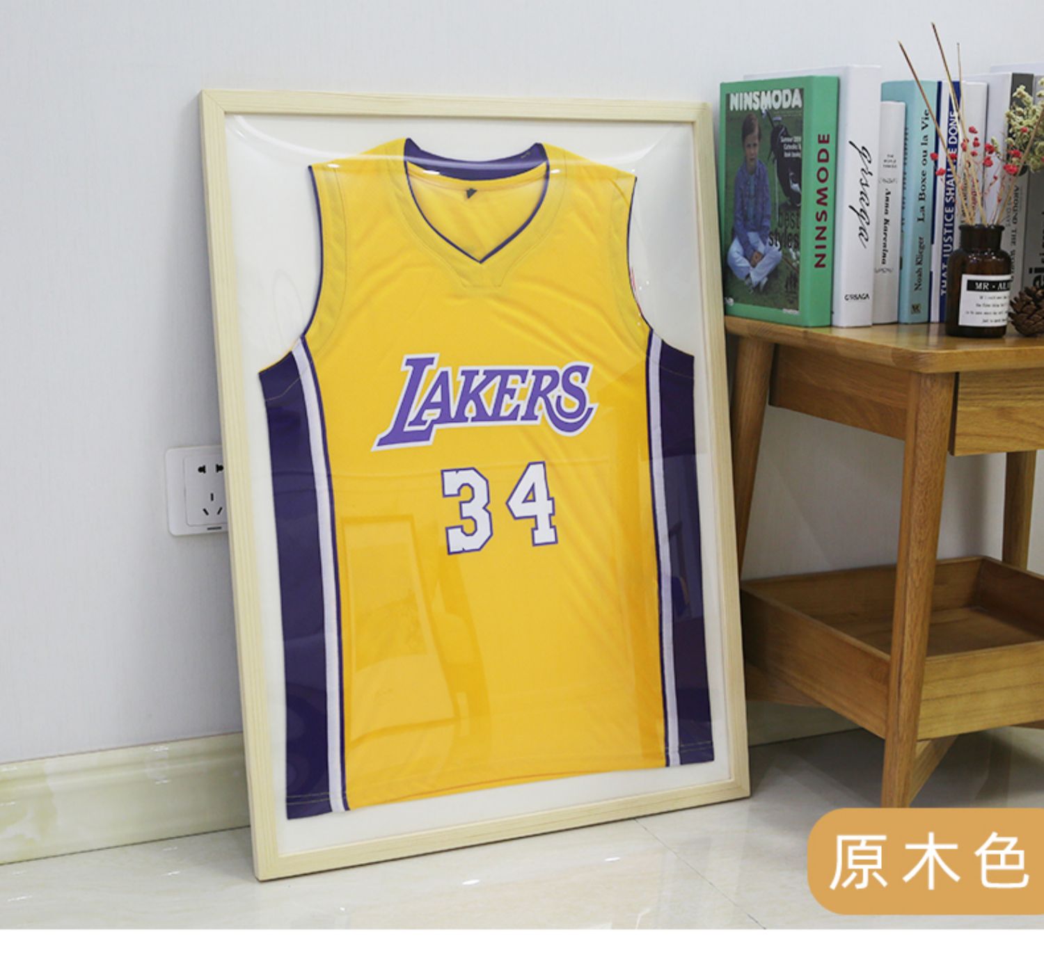 Y25E定 制 球衣相框架挂墙足球蓝球NBA纪念装裱衣服收藏展示海报-阿里巴巴