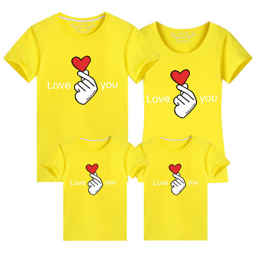 lovebixin family portrait parent-child outfit family of four cute outfit event 23 new short-sleeved class clothes trend