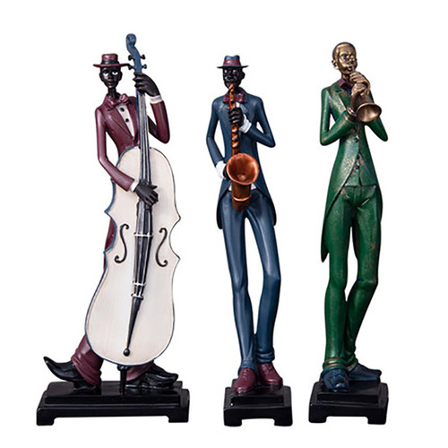 European-style creative band decorative home furnishings music character model bar living room wine cabinet display opening gift