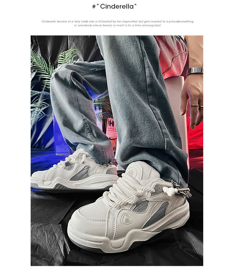 Sorte samurai skateboarding sko casual daddy sneakers_voghion.com