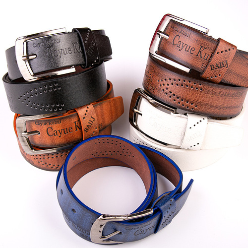 Ancient-style men's pin buckle belt, cross-border leisure men's pants belt, direct factory sales