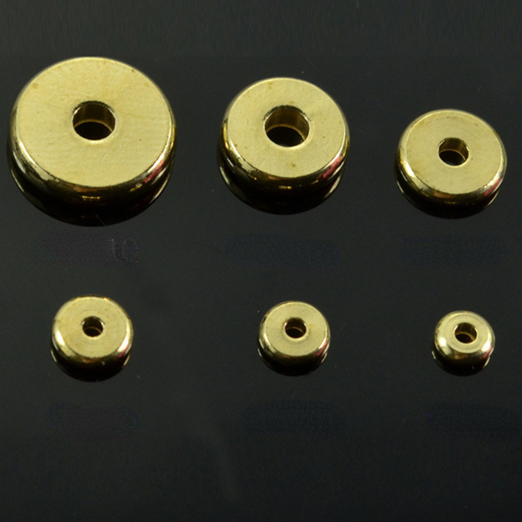 Separador de latón al por mayor, hebilla de cola, hebilla de cobre, junta de cobre, ábaco de cobre, hebilla de cuentas, pulsera, joyería de bricolaje con cuentas sueltas