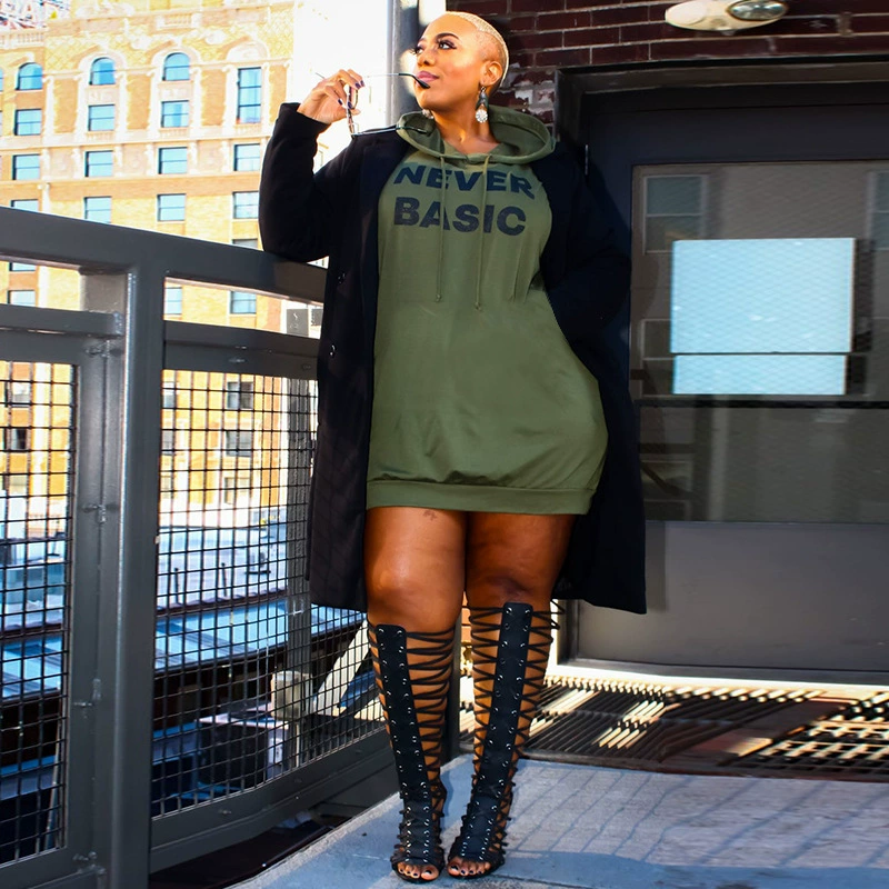 (Cross-border trading), sweatshirt for leisure, dress, Amazon, plus size