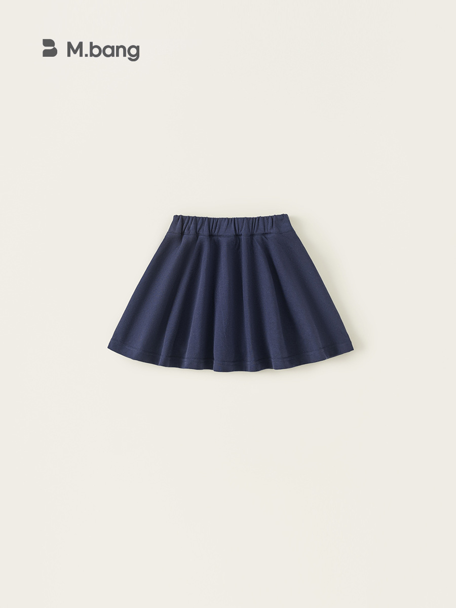 Yubao ropa infantil primavera nueva falda de corto de color sólido para niñas coreanas falda de primavera y verano para niños