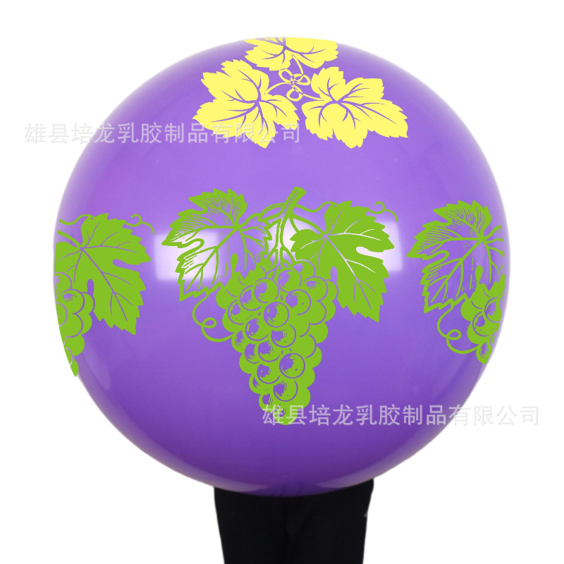 36인치 35그램 라운드 보라색 포도 리본 10개