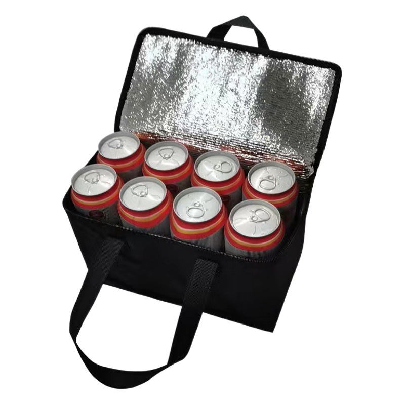 En stock bolsa de aislamiento térmico de suministro transfronterizo bolsa de aislamiento térmico Portátil Bolsa de almuerzo para llevar picnic al aire libre pequeña bolsa de papel de aluminio portátil