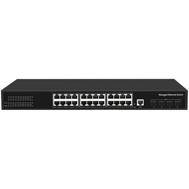 Lianguo Ethernet переключатель трёхуровневый сетевой диспетчер функций управления 4 миллиона SFP светлая розетка 24 гигабитных светлый свет