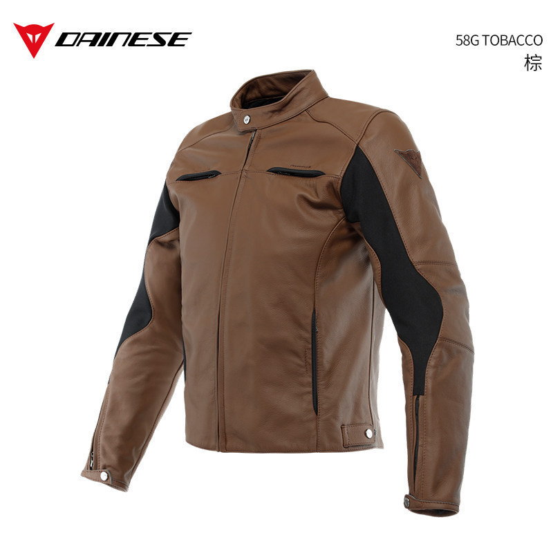 DAINESE RAZON 2 vintage leather motorcycle riding jacket for men, cowhide, suitable for all seasons and winter DAINESE RAZON 2 vintage leather motorcycle riding jacket for men, cowhide, suitable for all seasons and winter