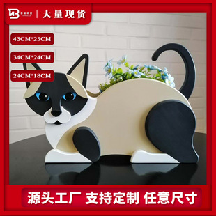 厂家Cat planter室内外装饰播种机猫花盆花盆盆栽摆件植物容器阿里巴巴