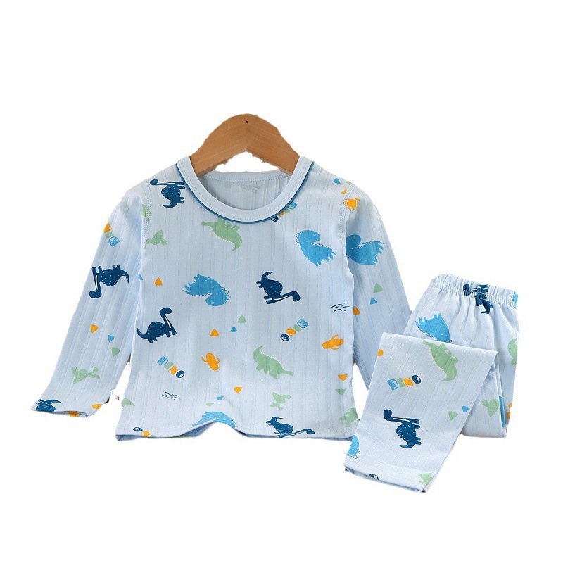 Niños otoño invierno pijamas hombres y mujeres niñas pijamas de otoño conjunto de pantalones de dibujos animados bebé ropa casera al azar manejo de dinero