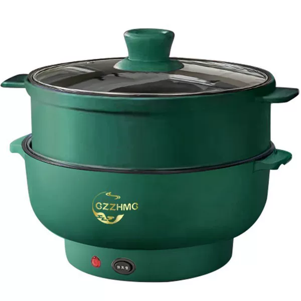 [Not sticky electric cooker + steamer] 2.OL [can be fryed, fried, cooked and shabu]