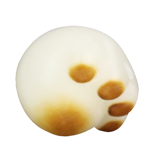 Charcoal-grilled cat's claw white jade bodhi root bracelet loose beads with beads diy beads cultural toy accessories cute cat's claw bodhi