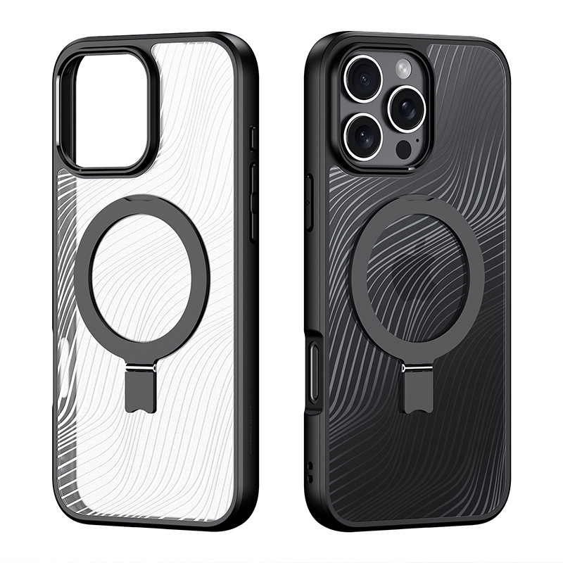 Funda transparente mate DUX para iPhone 15 Pro, venta al por mayor transfronteriza, con succión magnética, funda trasera para Apple 16, antidecoloración image 9