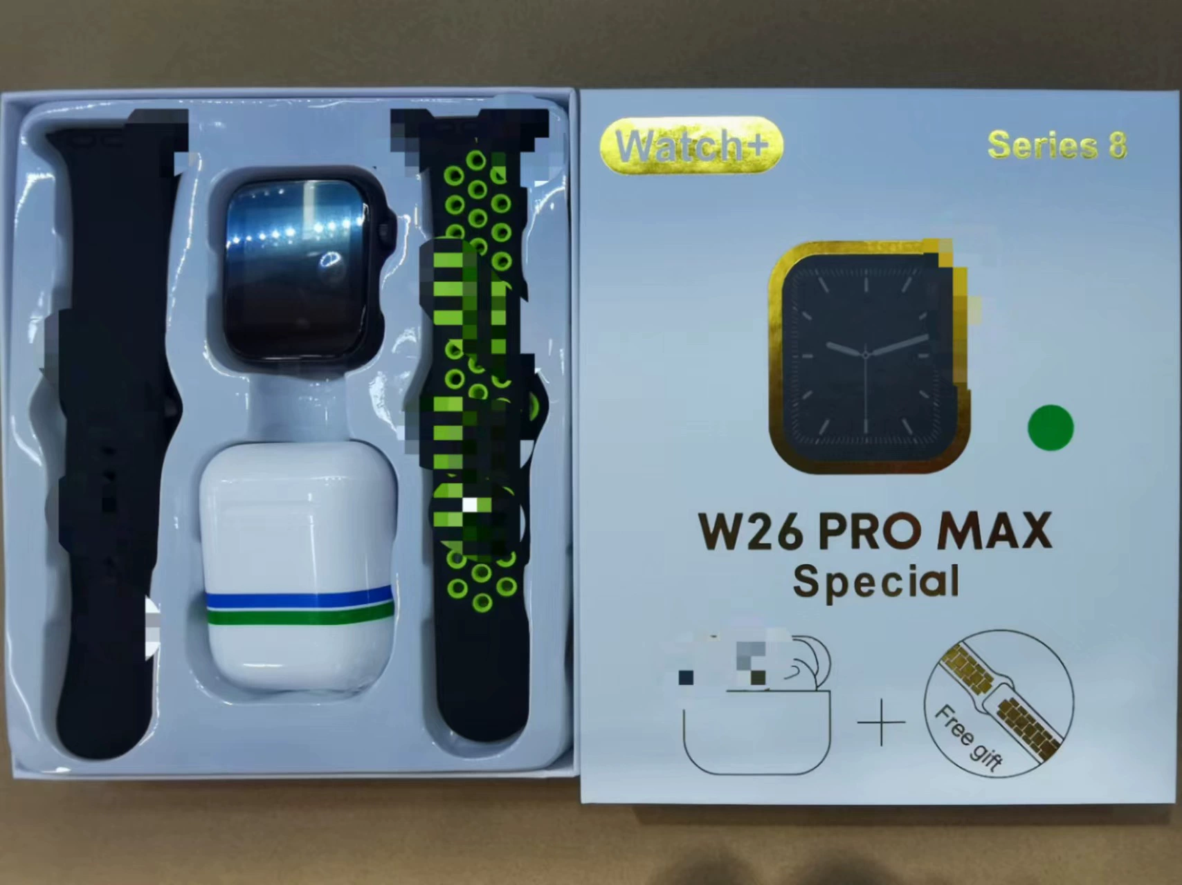 Смарт‑часы W26Pro Max Ultra S8, с Bluetooth‑гарнитурой, спортивные функции, сменные ремешки