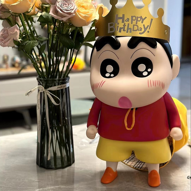 Crayon Shin-Chan Figure Ornaments 1:1 Oversized Doll Doll Animation Model Shin-Chan Series Birthday Gift