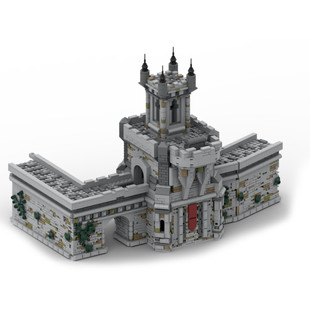 Moc-154162 Game Castle Exterior Wall with Entrance and Ladder Tower 2994 Particle Number