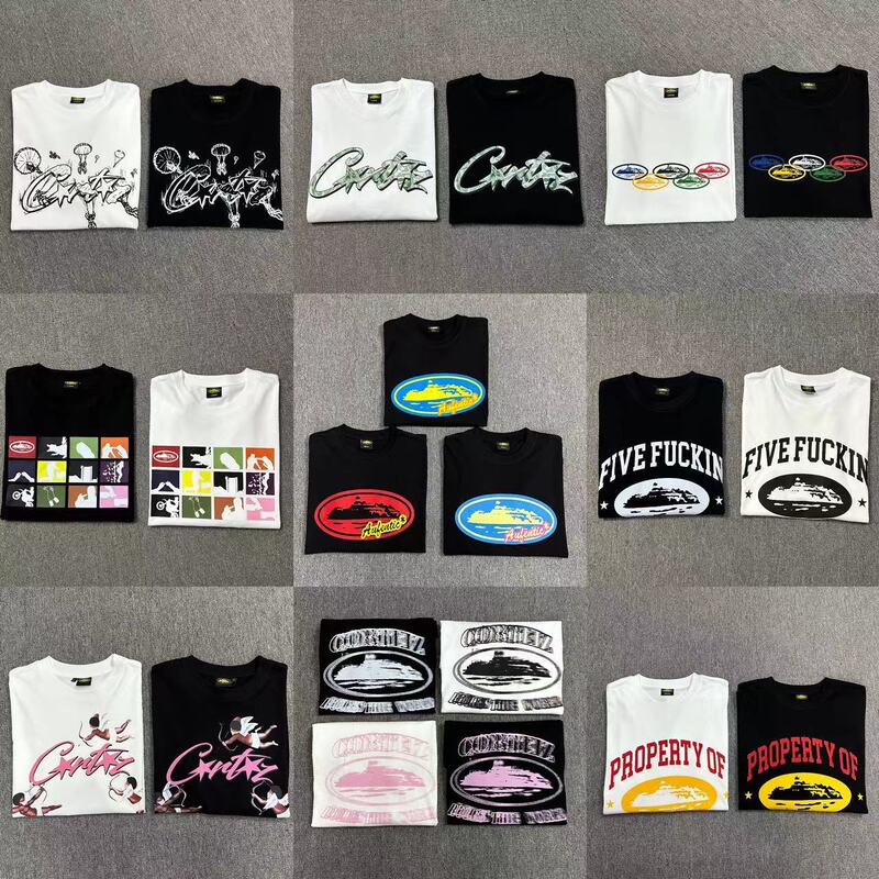 240g Series T-Shirt Short-Sleeve Letter Logo Print Casual Unisex Double Yarn Fashion Short-Sleeve Trendy Foreign Trade 240g Series T-Shirt Short-Sleeve Letter Logo Print Casual Unisex Double Yarn Fashion Short-Sleeve Trendy Foreign Trade