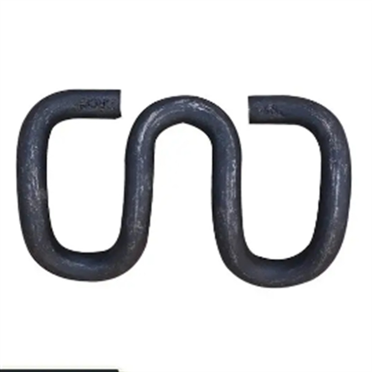 Fijación de tira elástica de ferrocarril industrial y minero, placa de presión de tira elástica de ferrocarril de acero al carbono tipo E de servicio pesado, fijación de tira elástica