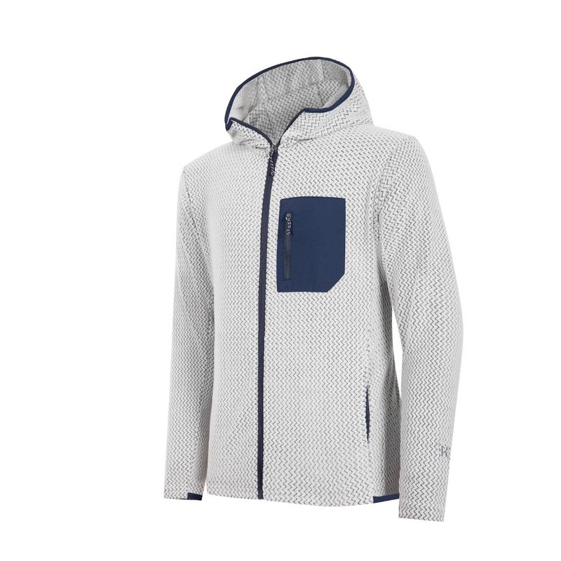 Stars with the same quality men's women's clothing 2025 spring new sports leisure middle layer hooded jacket