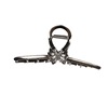 Hairgrip, big metal shark, hairpins, hair accessory, 11.5cm, European style, simple and elegant design