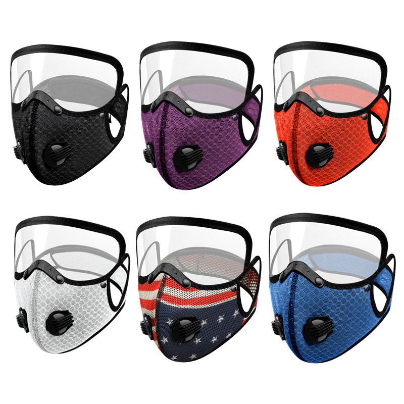 Cycling face mask KN95 filter dustproof and warm outdoor sports protective equipment with detachable filter