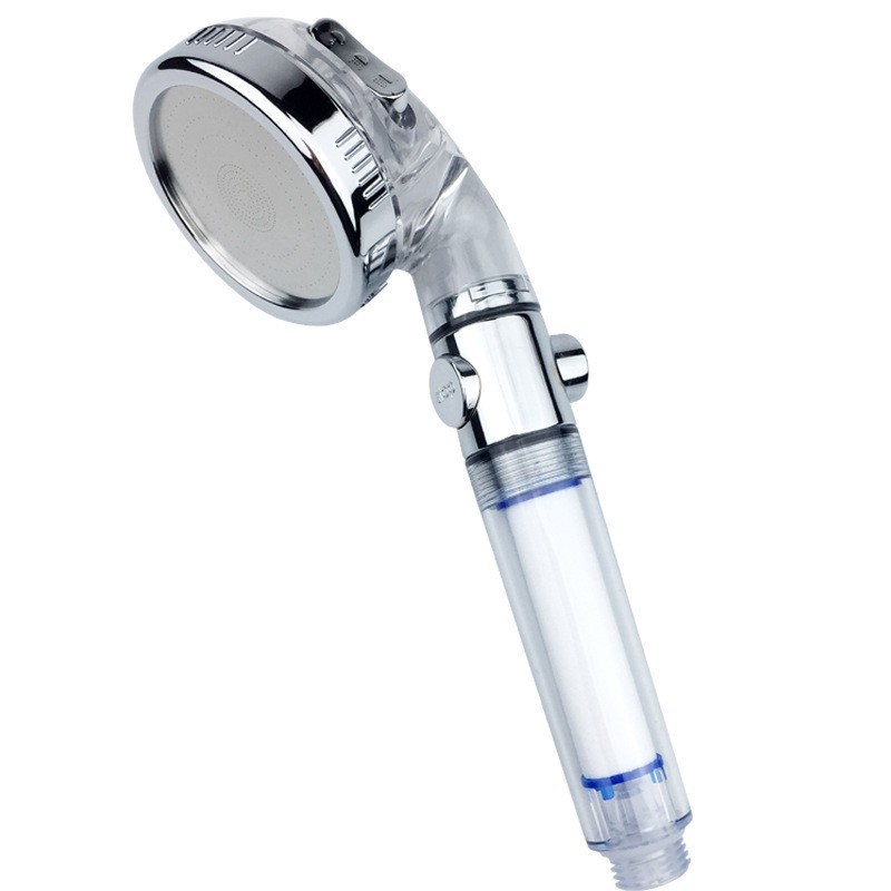 Pressurized shower head, negative ion three-speed detachable, hand-held bath, shower head stand set wholesale details Picture