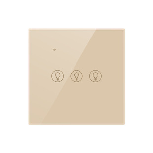 Foreign trade European standard 82 type tempered glass panel socket concealed 16A household graffiti Smart Touch WiFi switch
